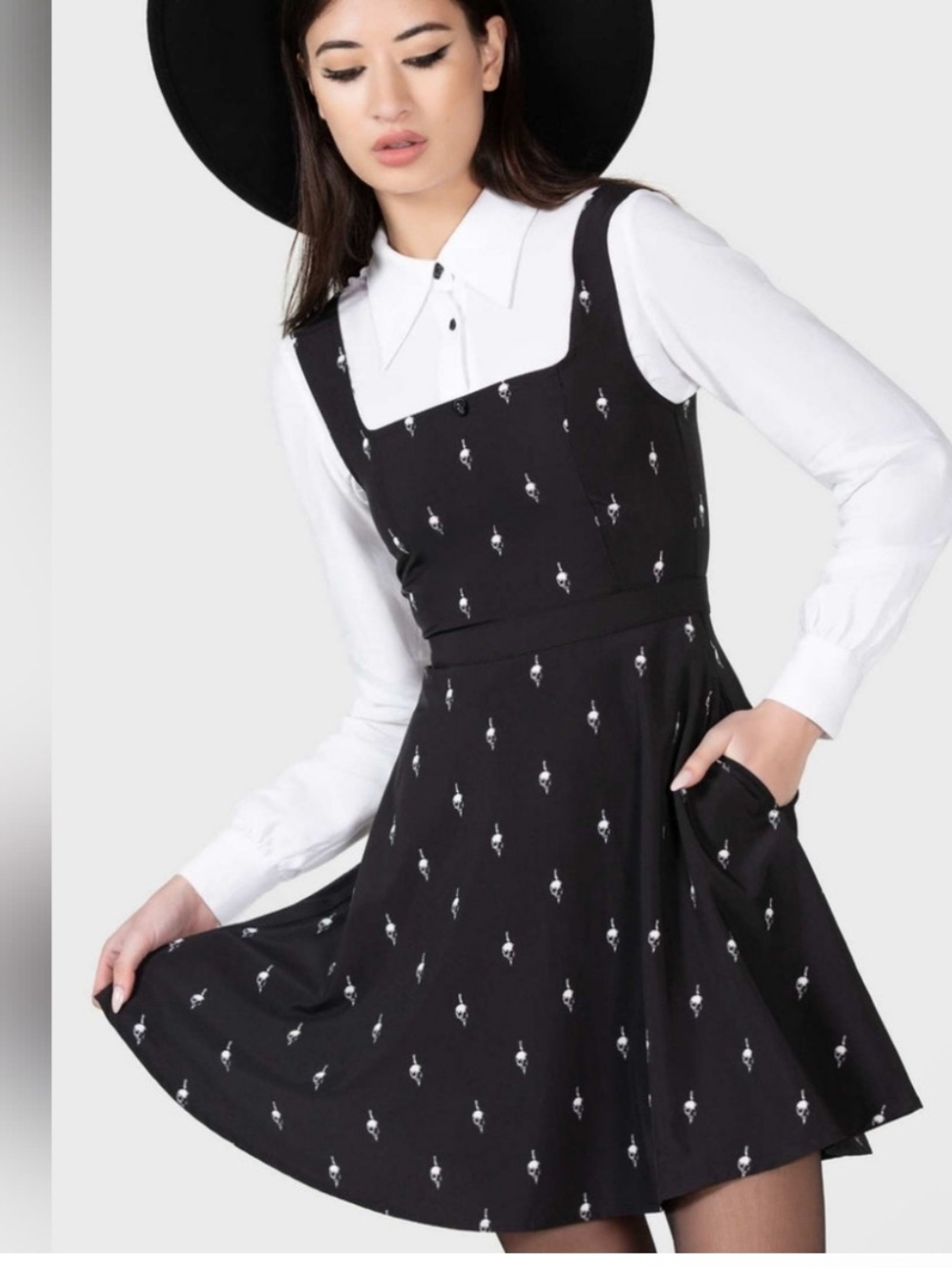 Killstar x Wednesday Pinafore Dress (XL)